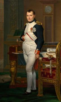 The Emperor Napoleon in his study at the Tuileries Artwork by Jacques Louis David
