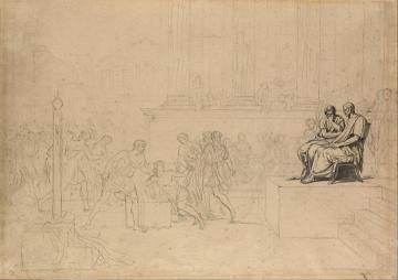 Study For The Execution Of The Sons Of Brutus Artwork by Jacques Louis David