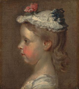 Study of a Girl's Head Artwork by William Hogarth
