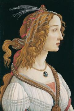 Idealized Portrait Of A Lady (portrait Of Simonetta Vespucci As Nymph) Artwork by Sandro Botticelli