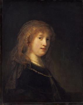 Saskia Van Uylenburgh, The Wife Of The Artist Artwork by Rembrandt van Rijn