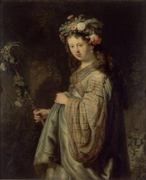 Flora Artwork by Rembrandt van Rijn