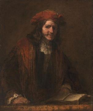 The Man With The Red Cap Artwork by Rembrandt van Rijn