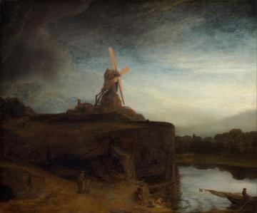 The Mill Artwork by Rembrandt van Rijn