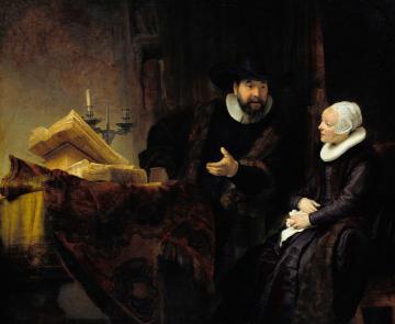 The Mennonite Preacher Anslo And His Wife Artwork by Rembrandt van Rijn