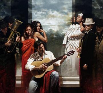 Musicos y sus musas Artwork by Diego Dayer