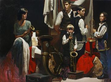 Family band Artwork by Diego Dayer