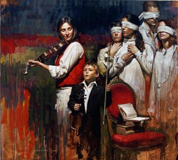 Violinista / Violinist Artwork by Diego Dayer