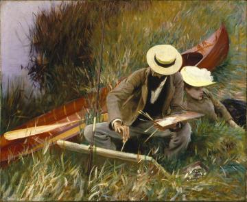 An Out-of-doors Study Artwork by John Singer Sargent
