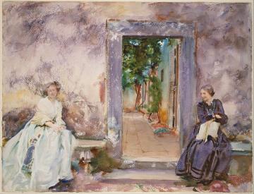 The Garden Wall Artwork by John Singer Sargent