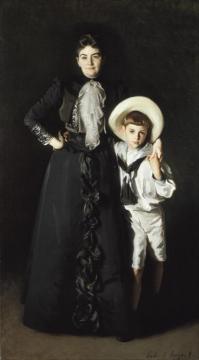 Portrait Of Mrs. Edward L. Davis And Her Son, Livingston Davis Artwork by John Singer Sargent