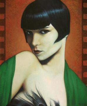 Louise Brooks in colors Artwork by Fran Recacha