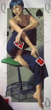 Queen of Spades Artwork by Fran Recacha
