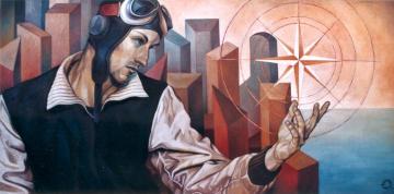 The Rose Of Winds Artwork by Fran Recacha