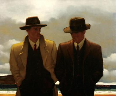 Amateur Philiosophers Ii Artwork by Jack Vettriano