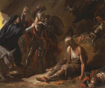 The Cave of Despair Artwork by Benjamin West