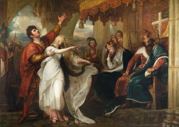 Hamlet Act Iv, Scene V (ophelia Before The King And Queen) Artwork by Benjamin West