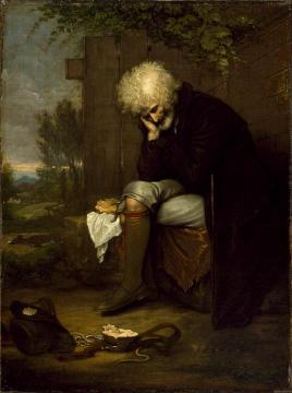The Pilgrim Mourning His Dead Ass Artwork by Benjamin West