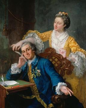 David Garrick and His Wife Eva-Maria Veigel Artwork by William Hogarth