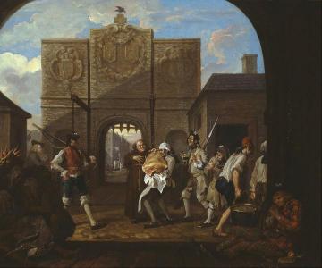 O the Roast Beef of Old England ('The Gate of Calais') Artwork by William Hogarth