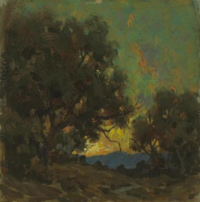 Sunset Artwork by Granville Redmond