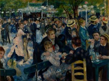 Dance At Le Moulin De La Galette Artwork by Pierre Auguste Renoir