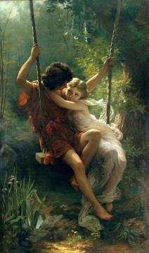 Springtime Artwork by Pierre Auguste Cot