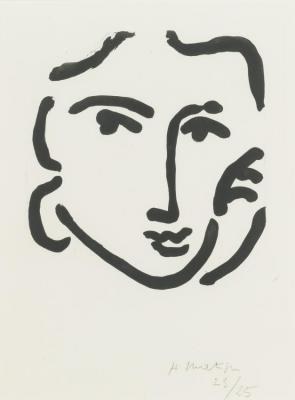Nadia Au Regard Serieux Artwork by Henri Matisse