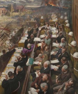 The Nuremberg Trial Artwork by Dame Laura Knight