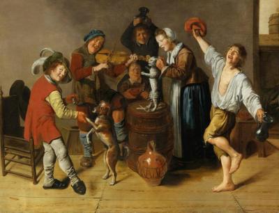 Children Playing And Merrymaking Artwork by Jan Miense Molenaer