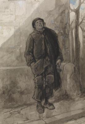 The Twelve Months, November,1866 Artwork by Paul Gavarni