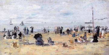 Trouville, Beach Scene Artwork by Eugène-Louis Boudin