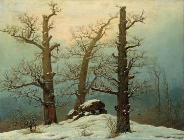 Cairn In Snow Artwork by Caspar David Friedrich