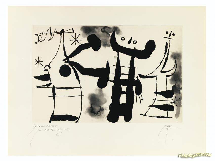 Les Philosophes I Artwork by Joan Miró