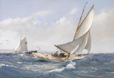 A Fair Wind Artwork by Montague Dawson
