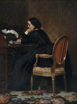The Reply Artwork by Auguste Toulmouche