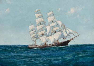 United States Clipper,winona Artwork by Montague Dawson