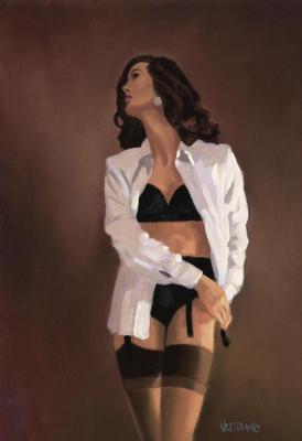Study For How Do You Stop Artwork by Jack Vettriano