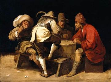 Soldiers Gambling with Dice Artwork by Pieter Quast