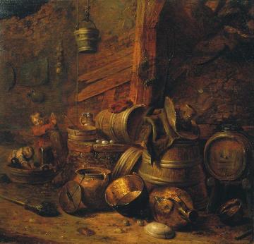 Cellar Interior Artwork by Pieter Quast