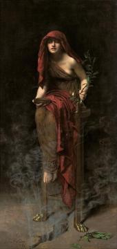 Priestess Of Delphi Artwork by John Maler Collier