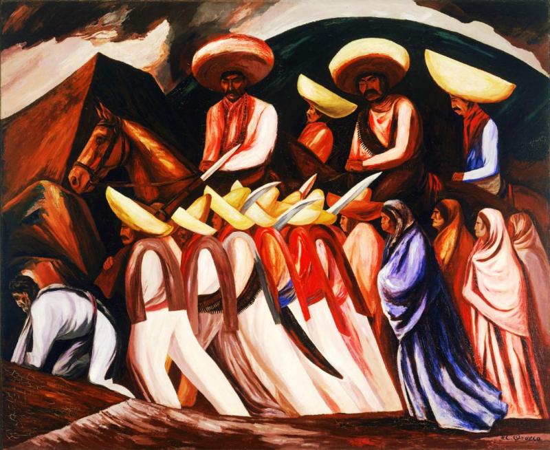 Zapatista S Marching, 1931 Artwork by Jose Clemente Orozco