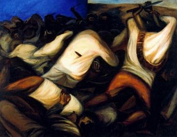 Combat 1927 Artwork by Jose Clemente Orozco