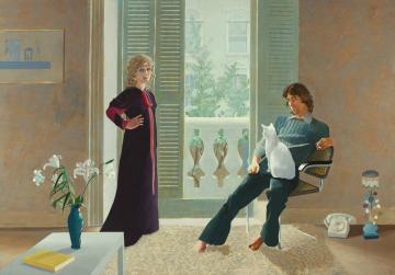 Mr And Mrs Clark And Percy Artwork by David Hockney