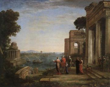 Aeneas's Farewell to Dido in Carthago Artwork by Claude Lorrain