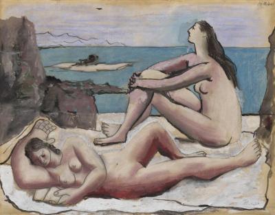 Three Bathers Artwork by Pablo Picasso