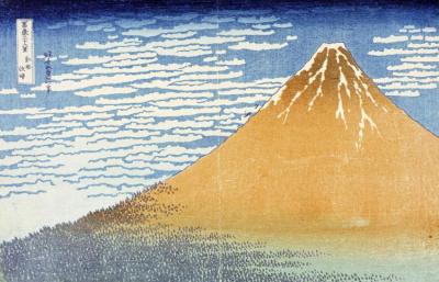 Fine Wind,clear Morning(the Red Fuji) Artwork by Katsushika Hokusai