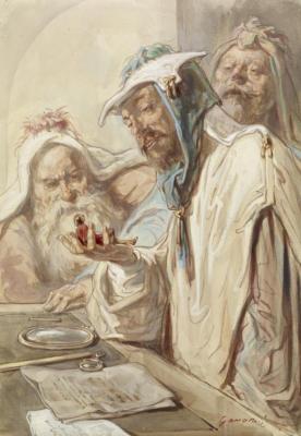 Gulliver And The Brobdingnagian Philosophers,1862 Artwork by Paul Gavarni