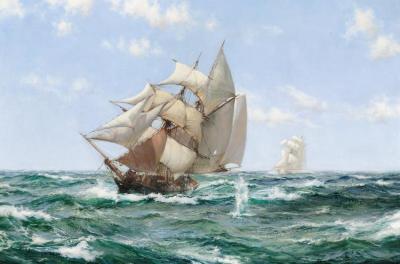 Rum Runner Artwork by Montague Dawson