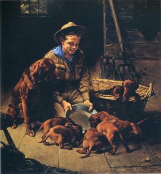 Good Friends Artwork by Norman Rockwell